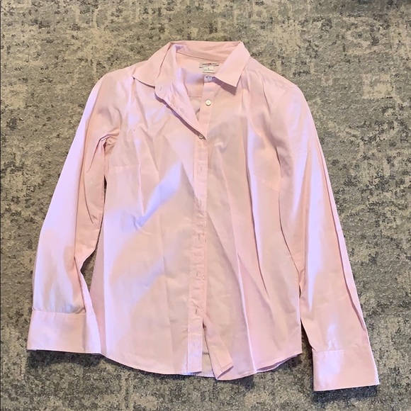 J. Crew Pink and White Pin Striped Button Down - Picture 1 of 4